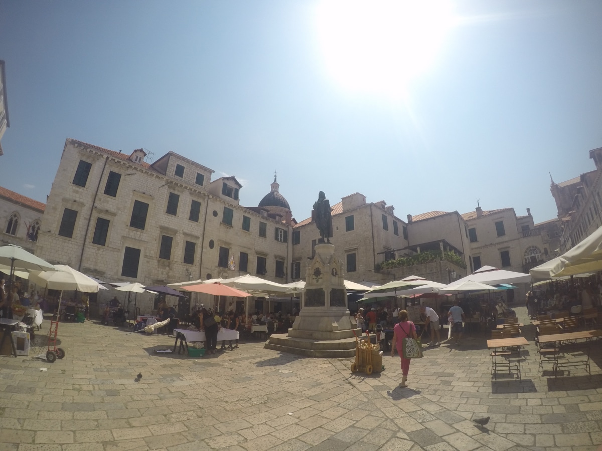 Dubrovnik's old town during the day