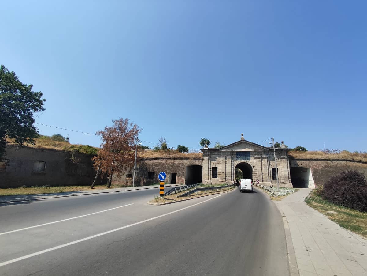 Cycling through the Tunnel at the Petrovaradin fortress