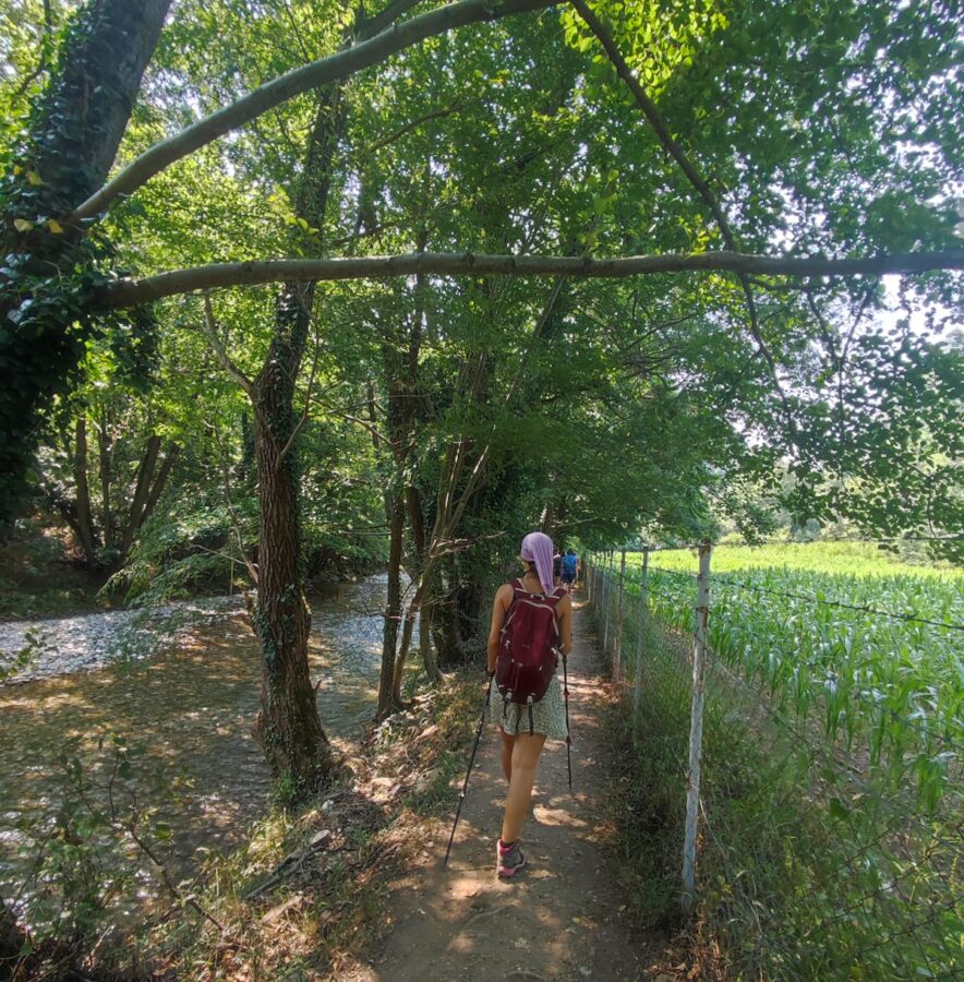 Hiking on the right side of the river Gradac