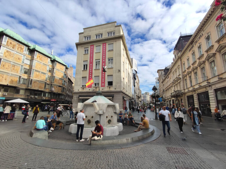 People walking on Knez Mihajlova in Belgrade