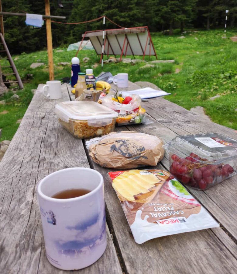 Dinner at Cabana Gentiana in the Retezat National Park