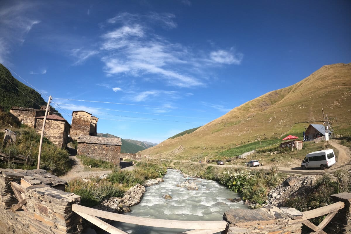 Ushguli village in Georgia