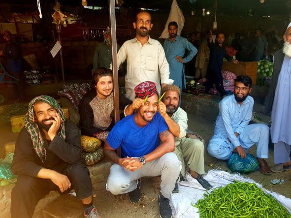 a green market in Pakistan