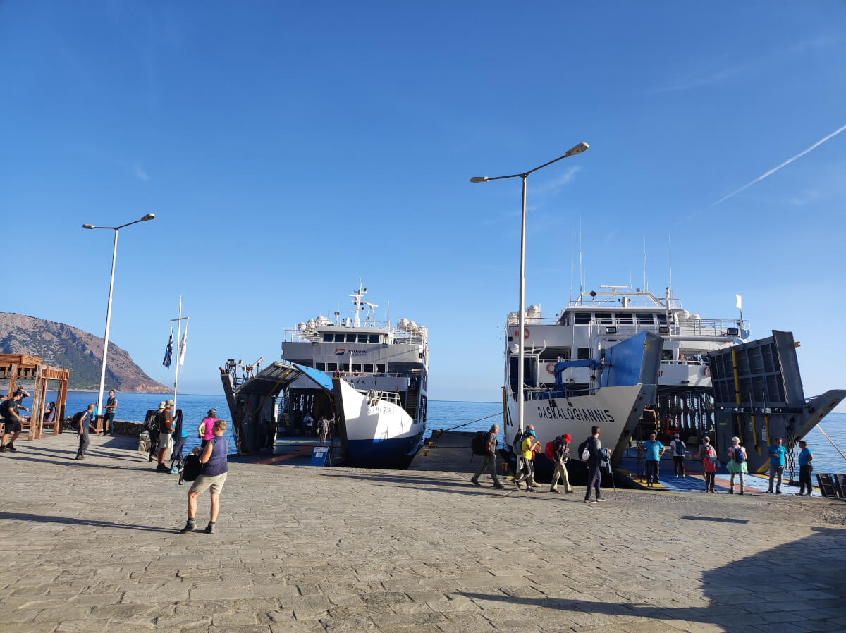 Ferry boat in Agia Roumeli