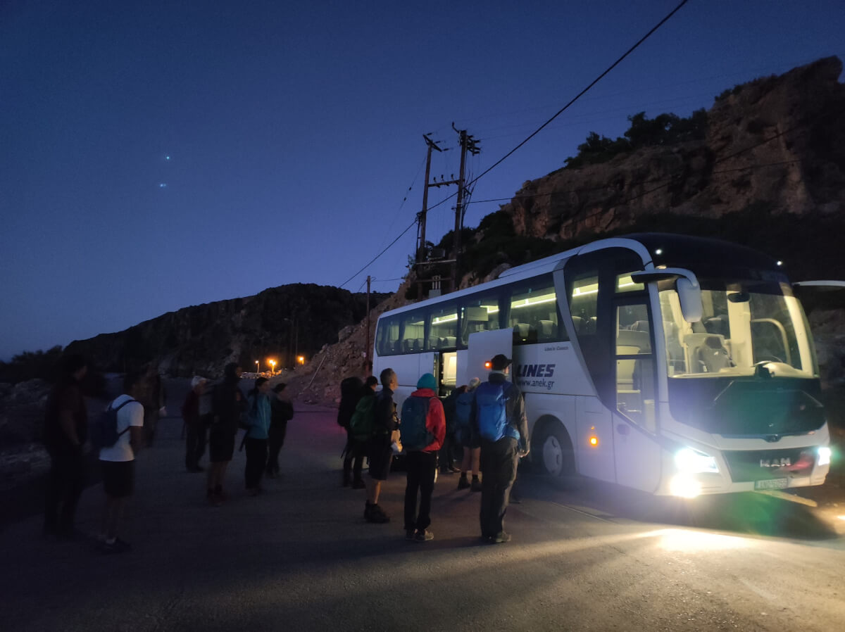 Bus leaving early from Soughia