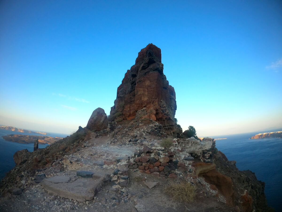 Skaros Rock in Santorini