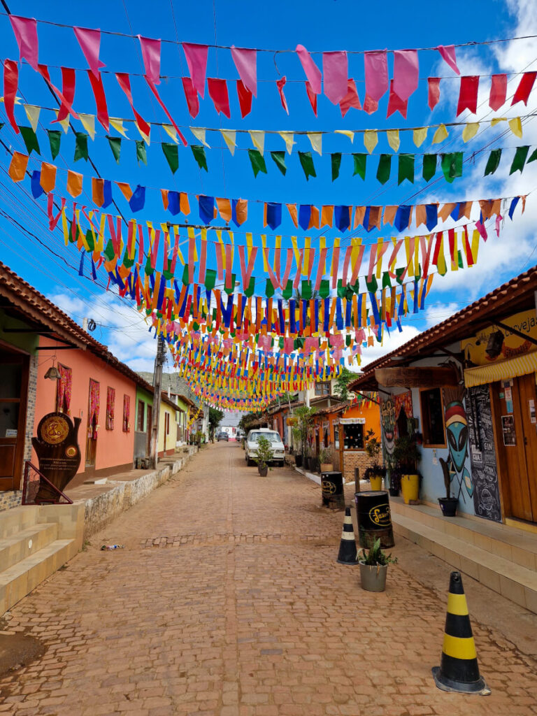 Main street in Vale do Capao