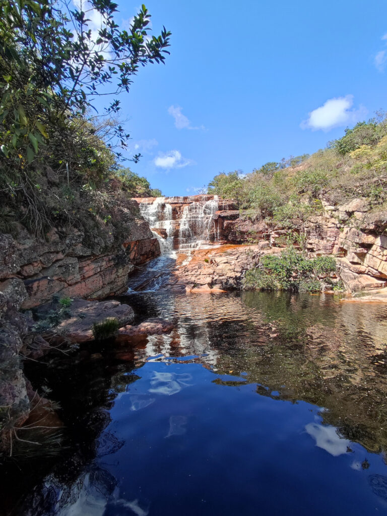 Riachinho waterfall in Vale do Capao