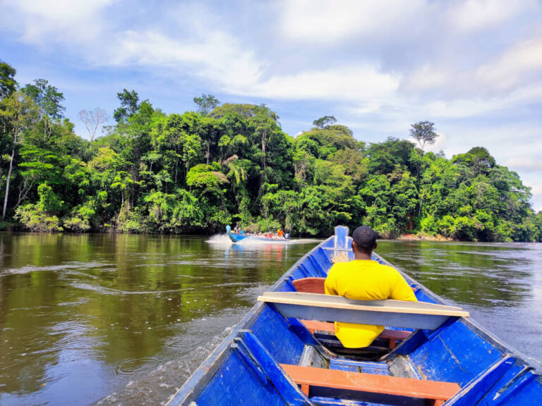 A canoe on the Upper Suriname River