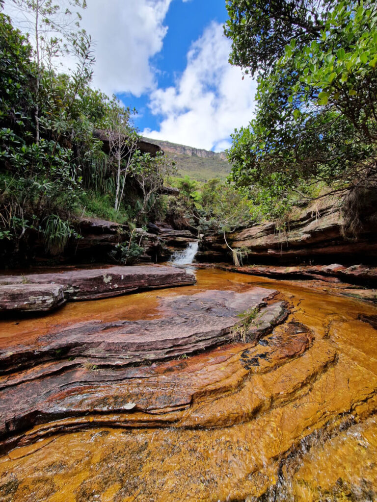 Aguas Claras waterfall in Vale do Capao