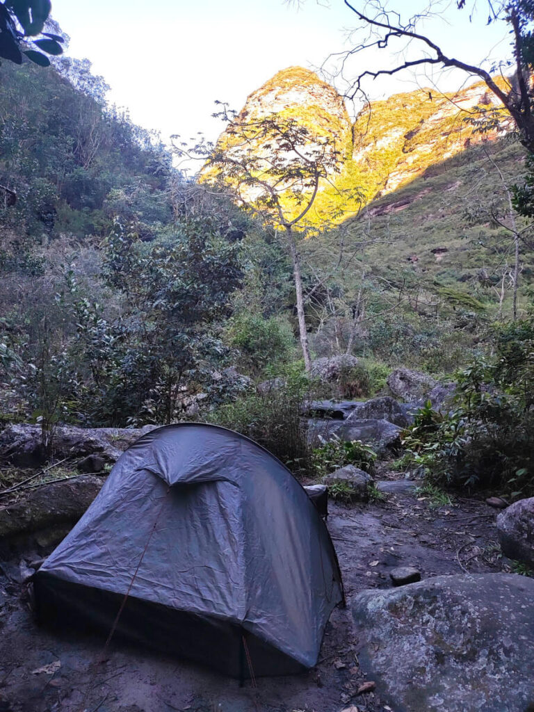 Camping at the Toca do Macaco in Chapada Diamantina