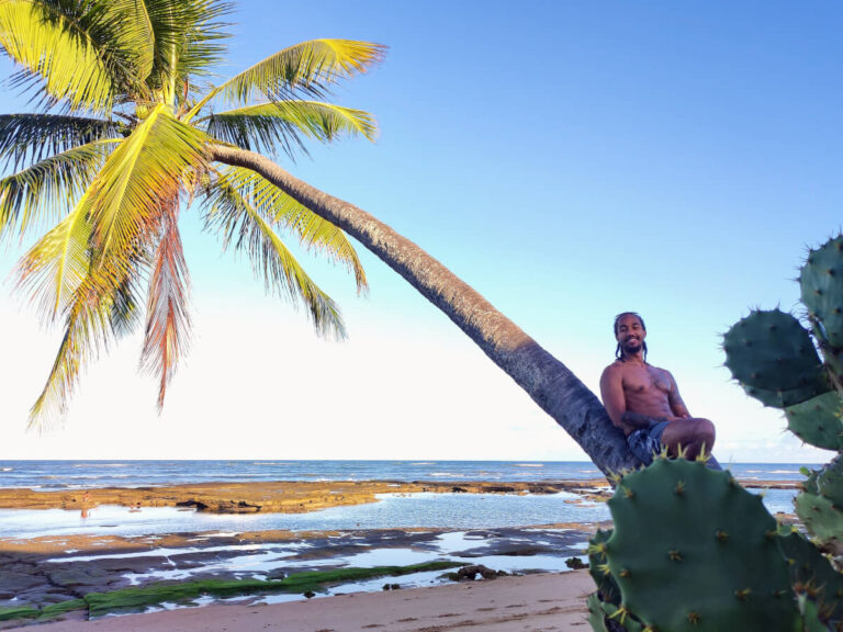 Aratuba beach on Itaparica Island in Bahia, Brazil