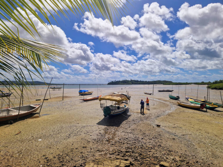 At Matarandiba beach on Itaparica Island in Bahia, Brazil