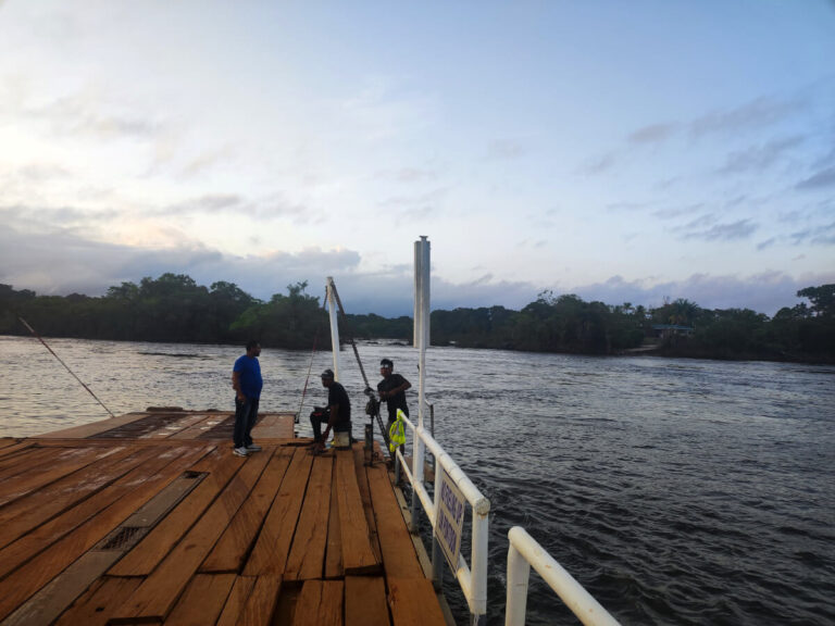 River crossing in Kurukukari, Guyana