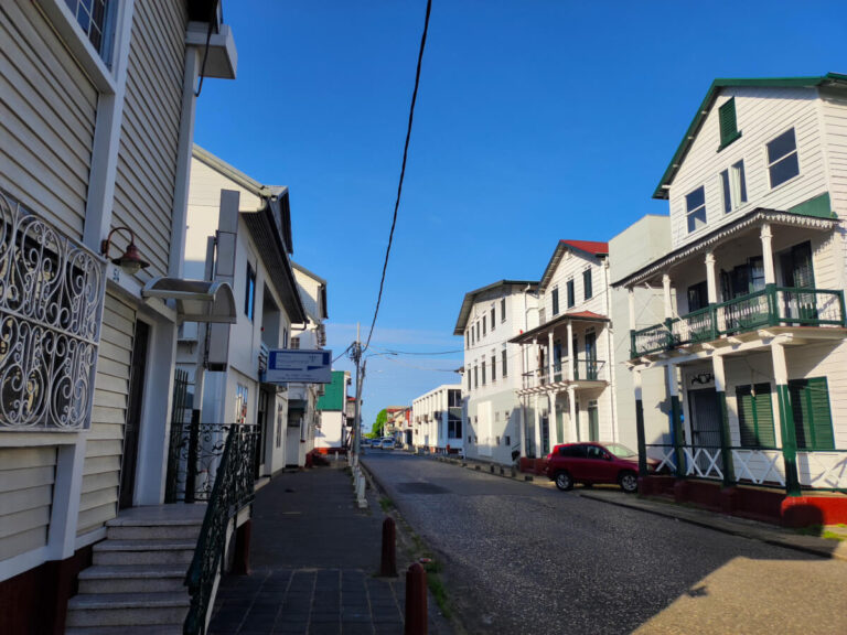 Street in Paramaribo, Suriname