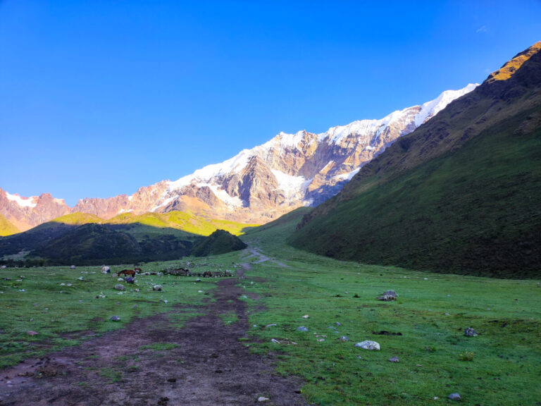 Path to the Humantay Lake in the Salkantay trek without a guide