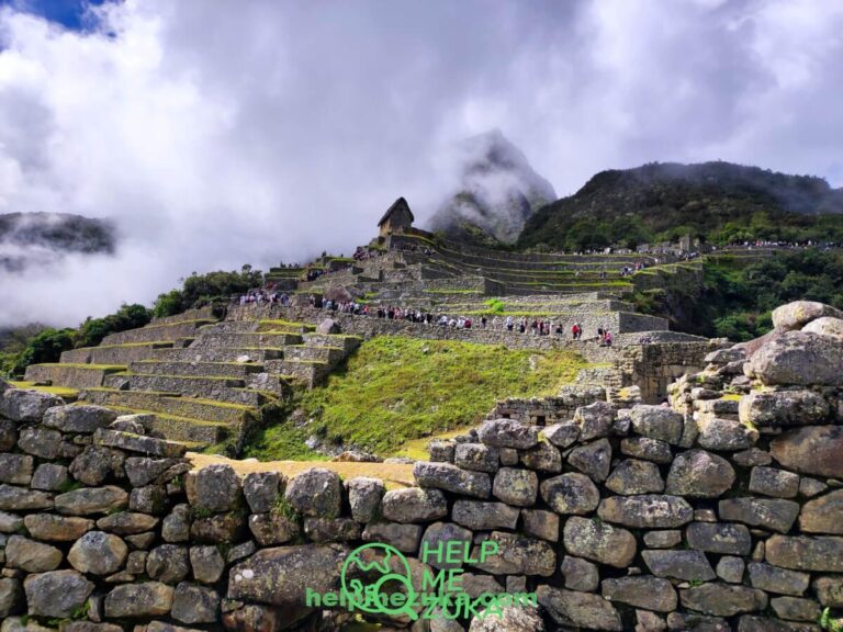 View of Machu Picchu from the down part