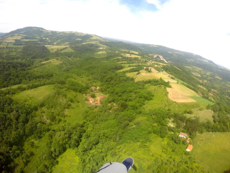 View of the surronding area in Rajac, a mountain in Serbia