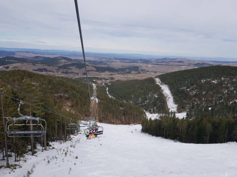 Ski lift in Tornik, Serbia