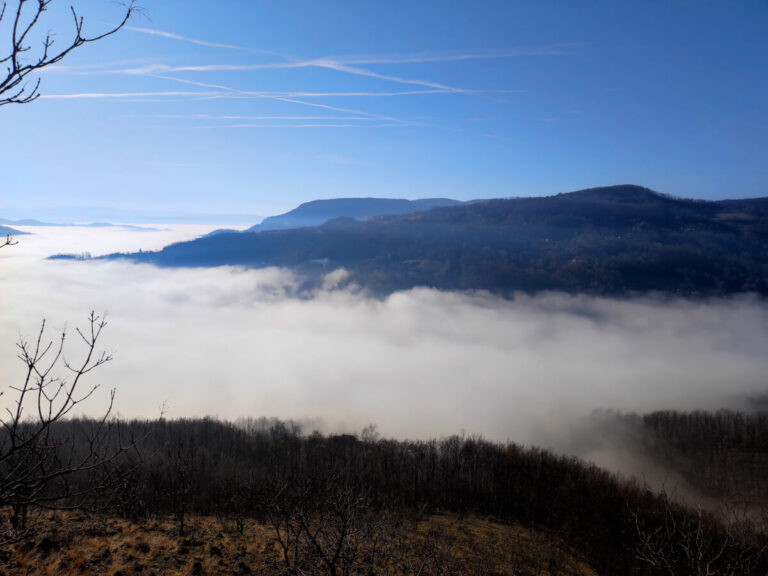 View of the surrounding mountains around Orovica, in Serbia