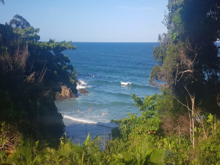 View of the Ribeira beach in Itacare, Bahia