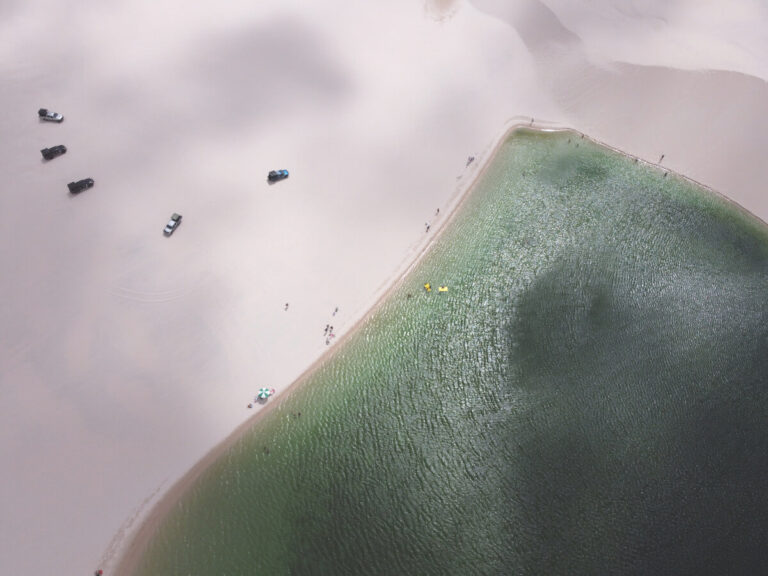 View of Lencois Maranhenses in Brazil