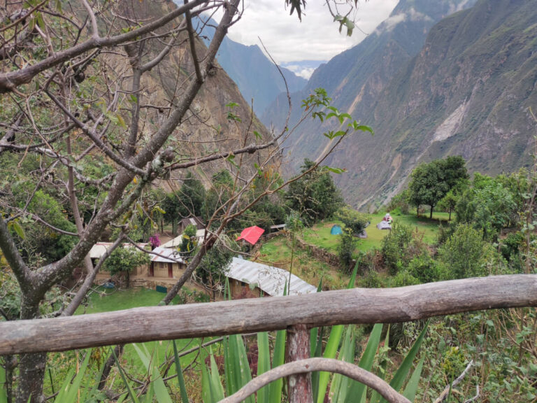 View of a camping site in Chiquisca