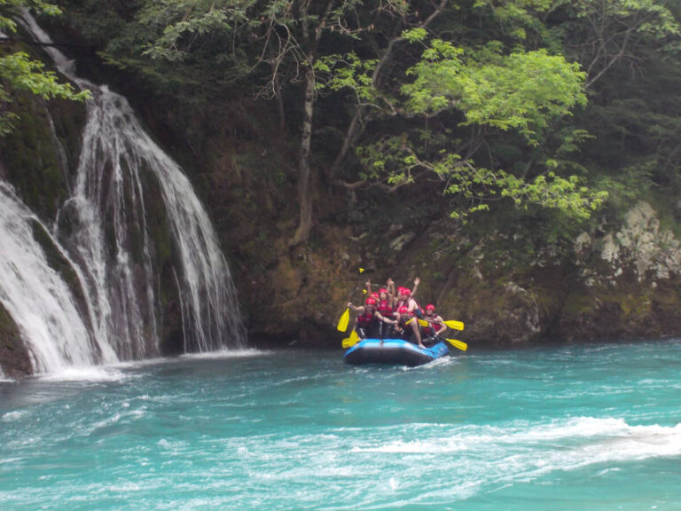 People rafting on Tara National Park