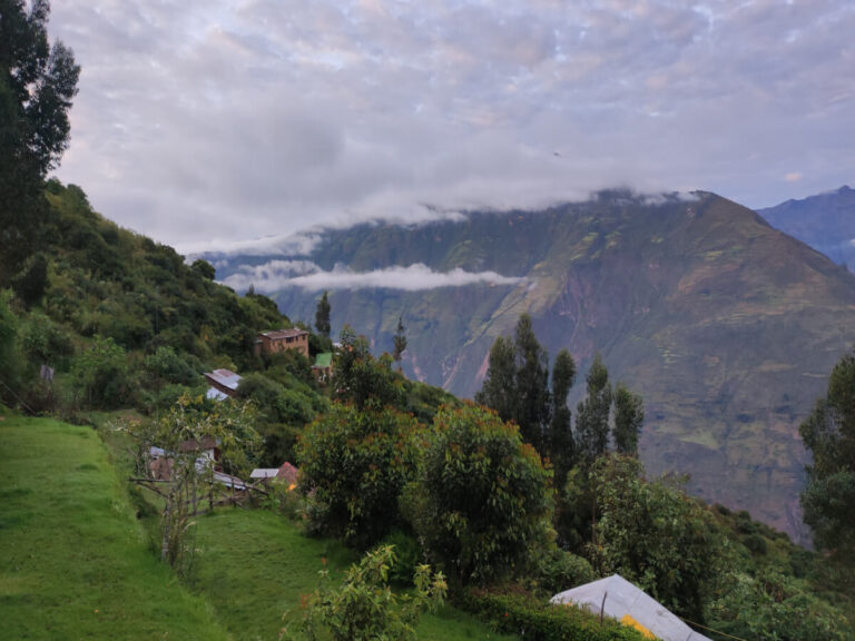 View from the Refugio Choquequirao-Marampata