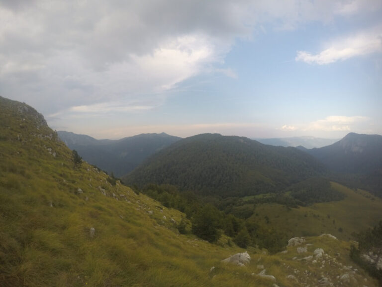 View of the surrounding mountains in Sutjeska National Park