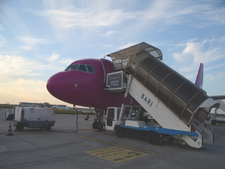 Airplane in Bari, Italy