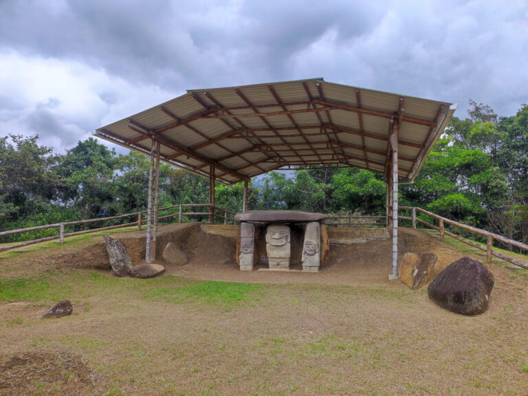 Archaeological park in San Agustin, Colombia