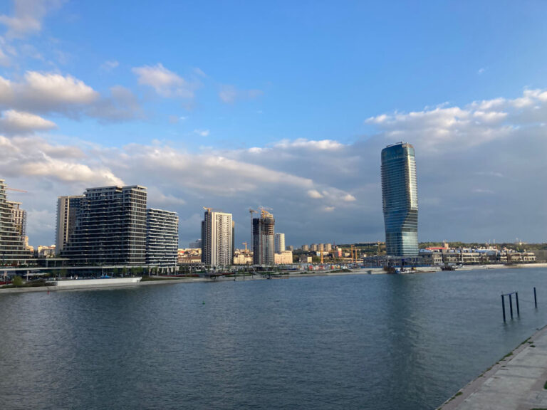 Belgrade waterfront in Serbia