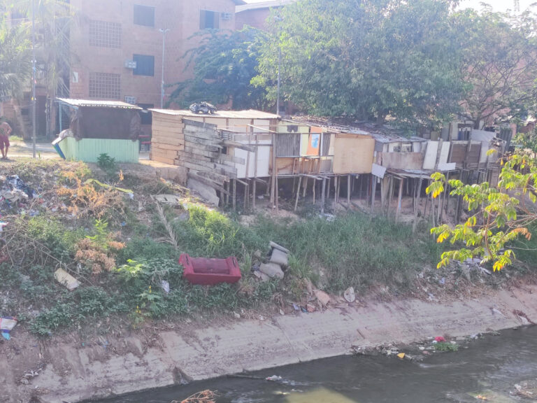 Illegal settlement in Manaus, Brazil