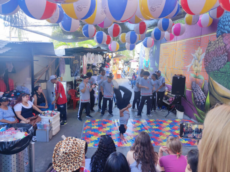 Break dance in Comuna 13, Medellin, part of the Colombia travel itinerary for three weeks