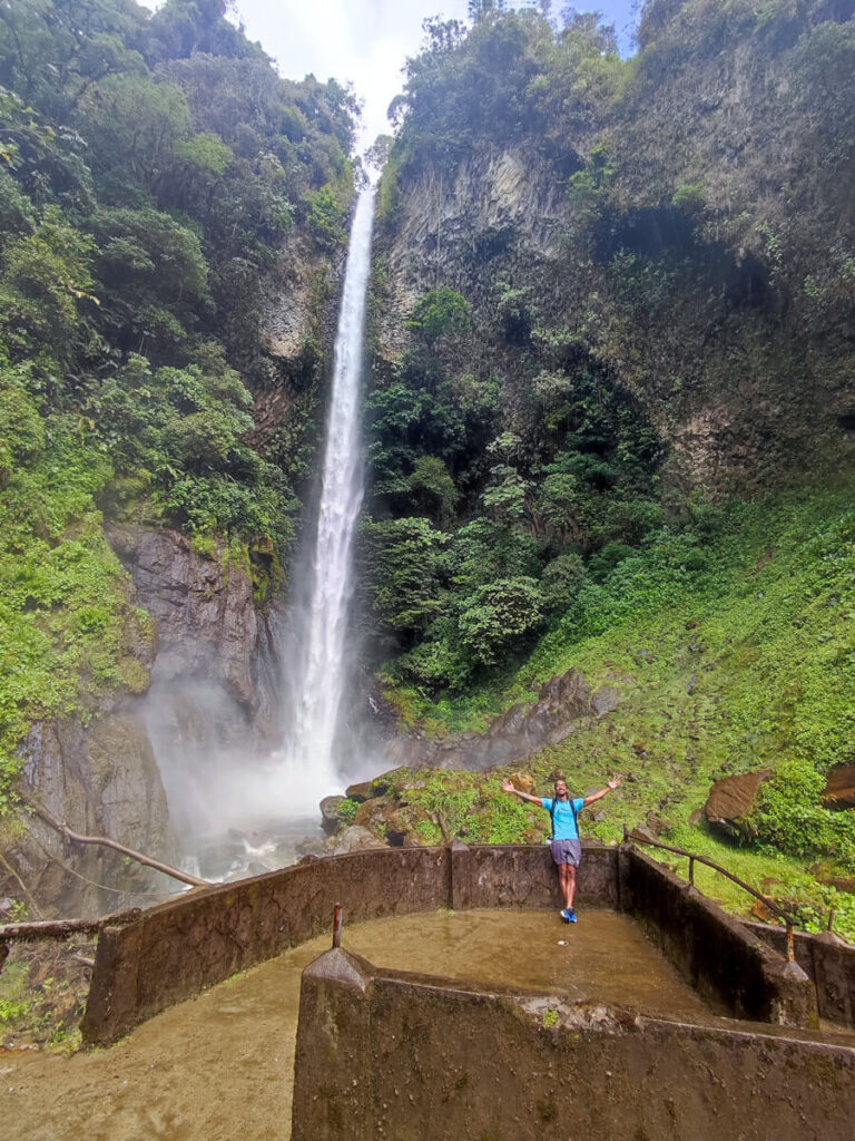 Cascada El Rocio Machay in Ecuador, part of a 3-week Ecuador itinerary